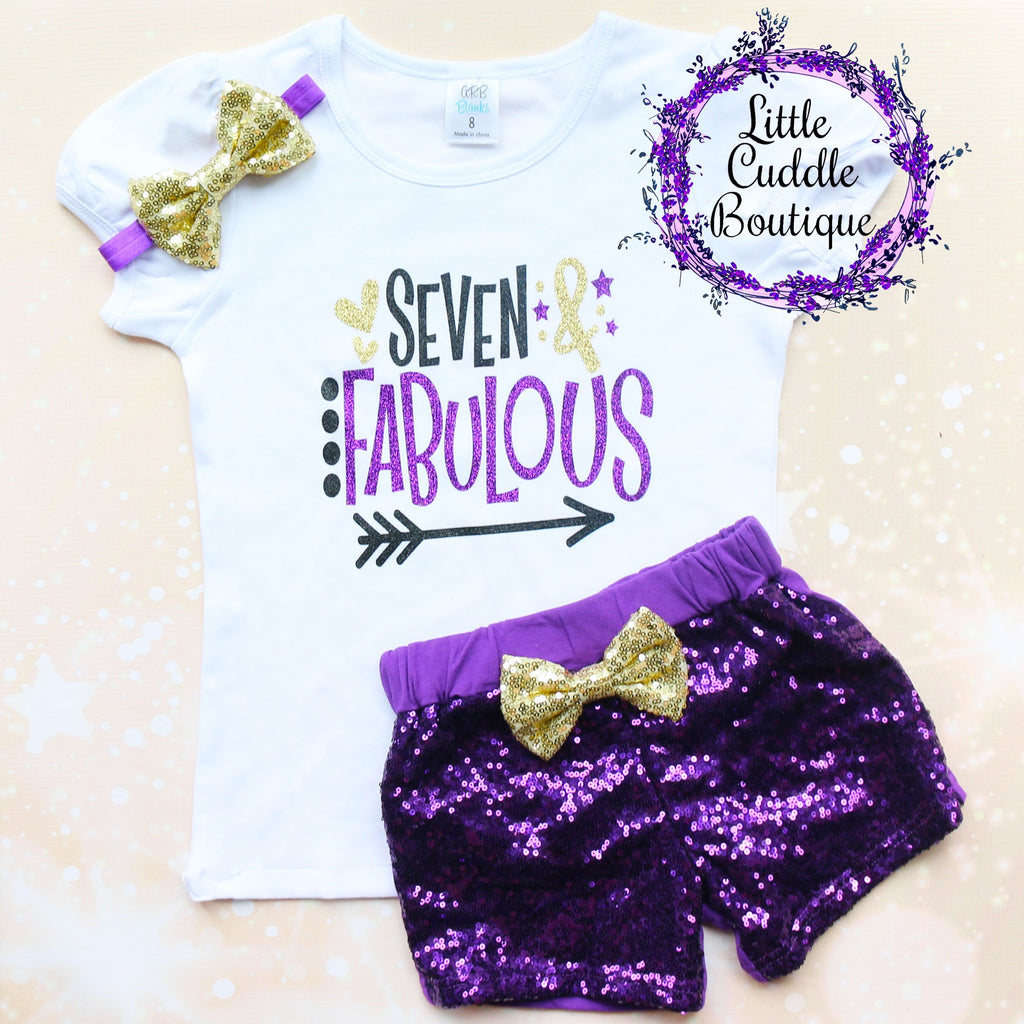 Seven & Fabulous Birthday Shorts Outfit