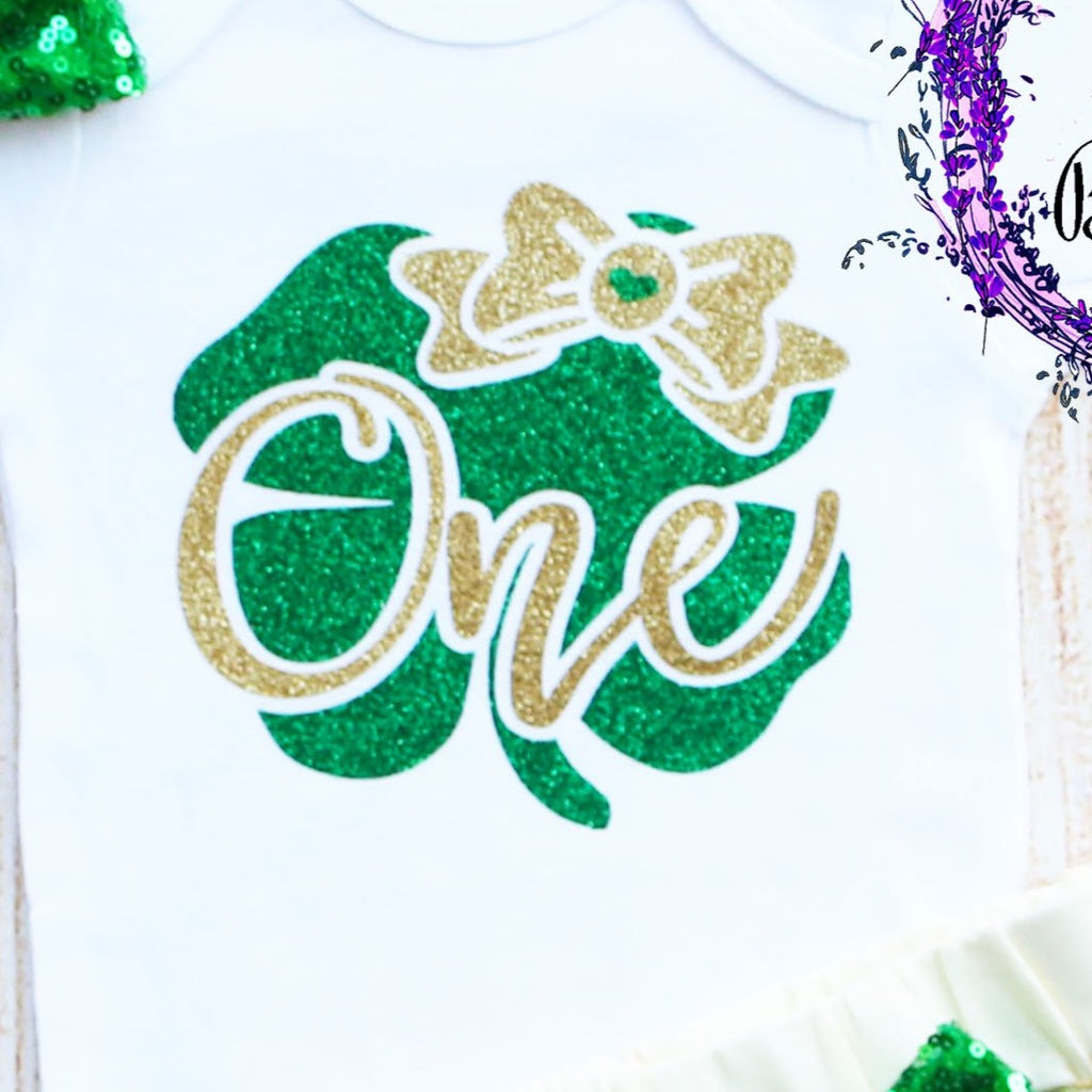St. Patrick's Day First Birthday Shorts Outfit
