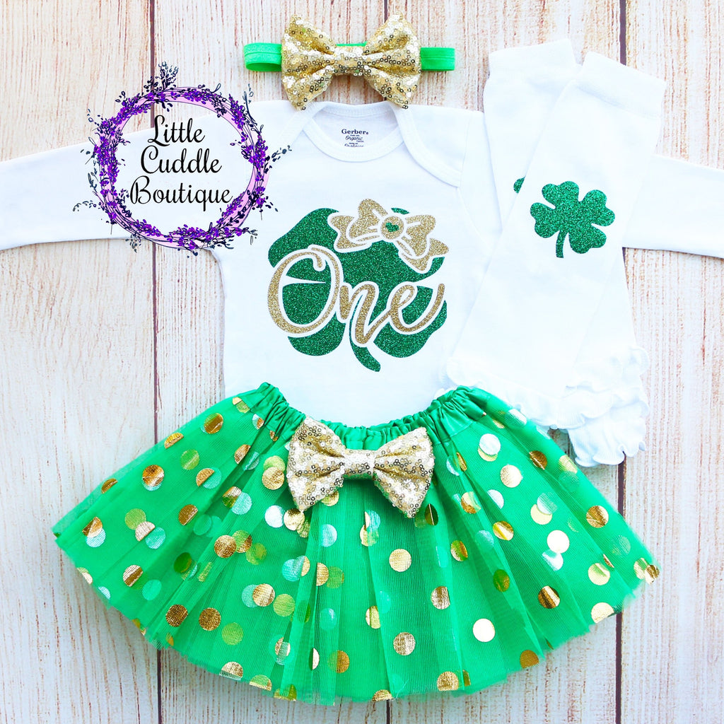 St. Patrick's Day First Birthday Tutu Outfit