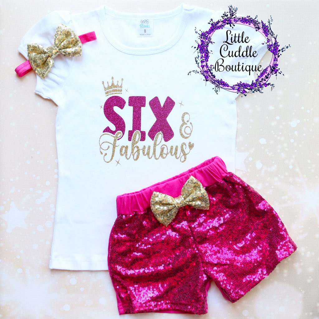 Six & Fabulous Birthday Shorts Outfit