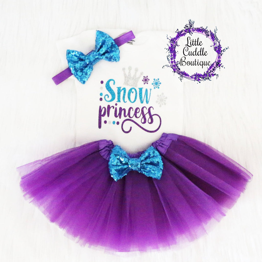 Snow Princess Baby Tutu Outfit