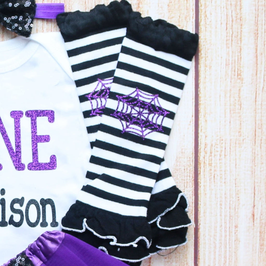 Personalized Spider Web Birthday Tutu Outfit