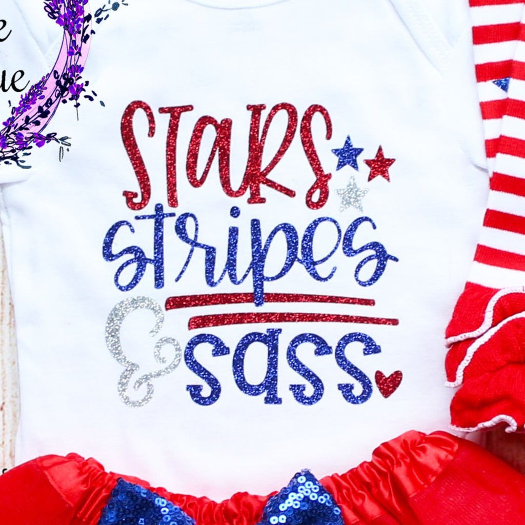 Stars Stripes & Sass Fourth Of July Tutu Outfit