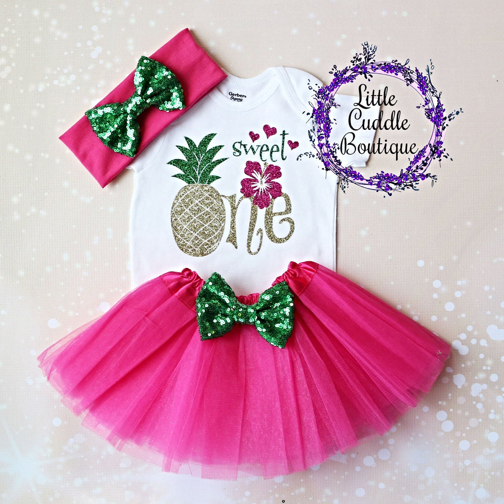 Sweet One Pineapple Birthday Tutu Outfit