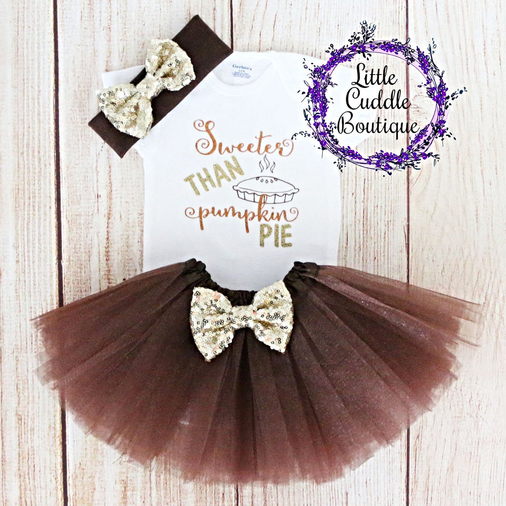 Sweeter Than Pie Baby Baby Tutu Outfit