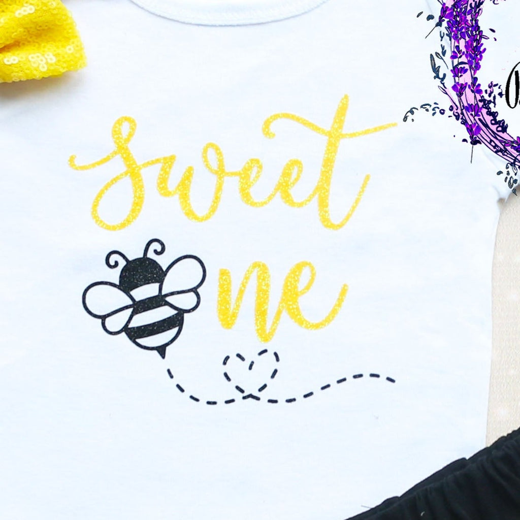 Sweet One Bee Birthday Shorts Outfit