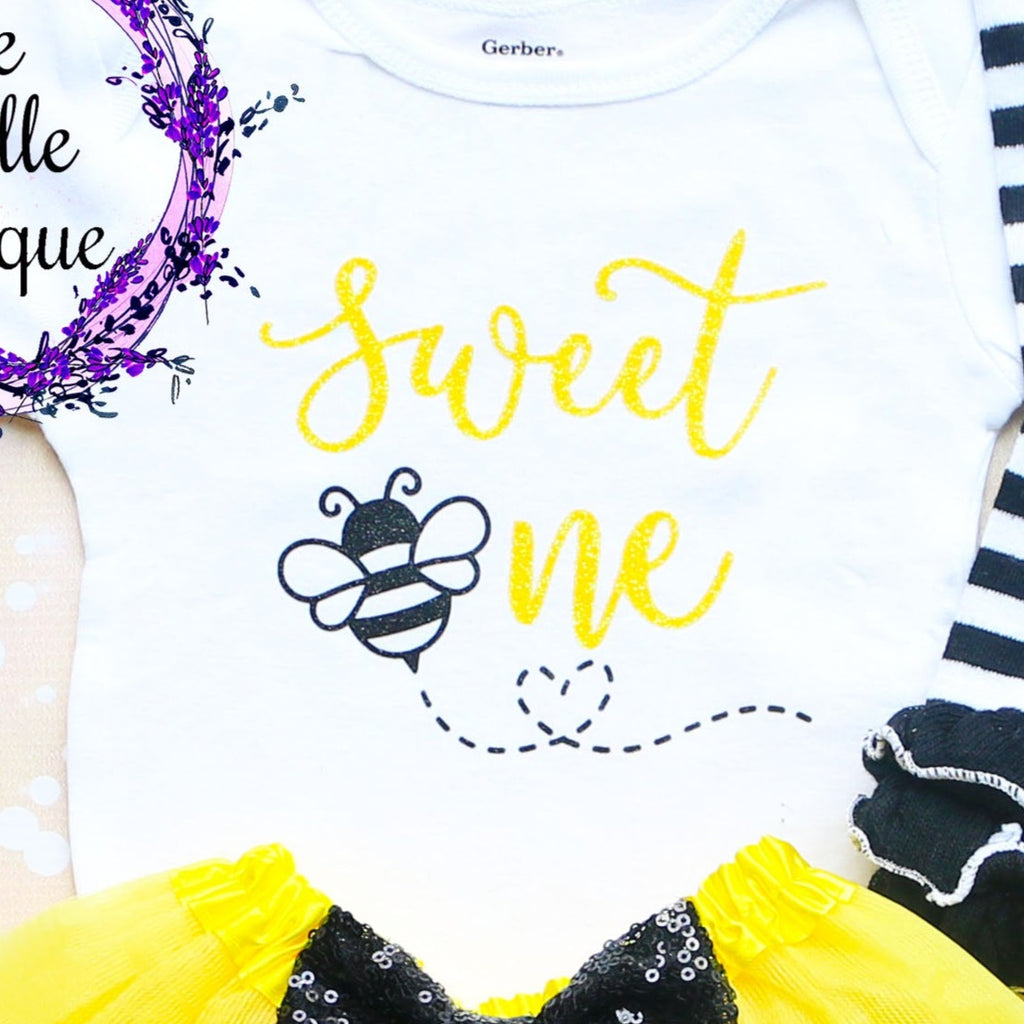 Sweet One Bee Birthday Tutu Outfit
