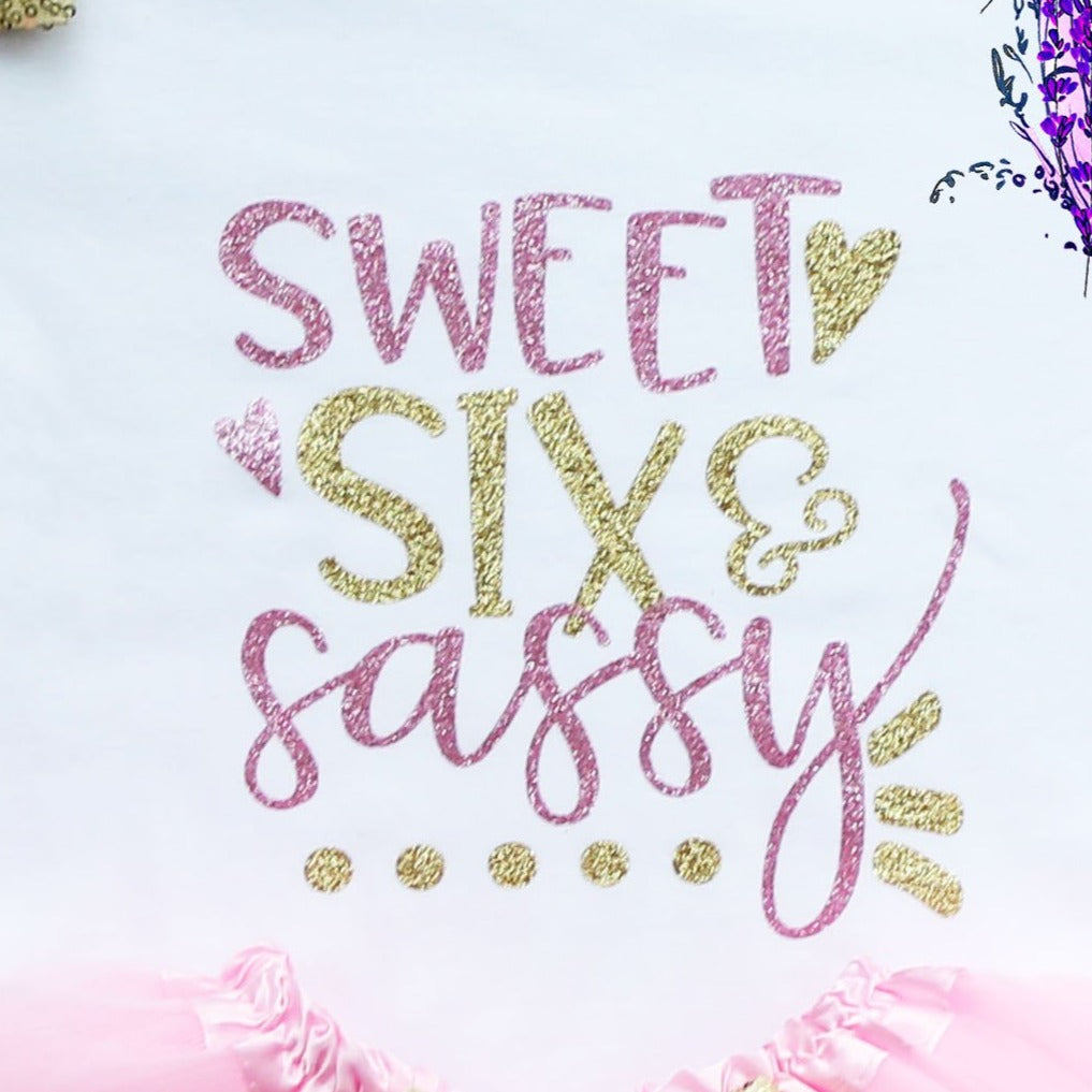 Sweet Six & Sassy Birthday Tutu Outfit