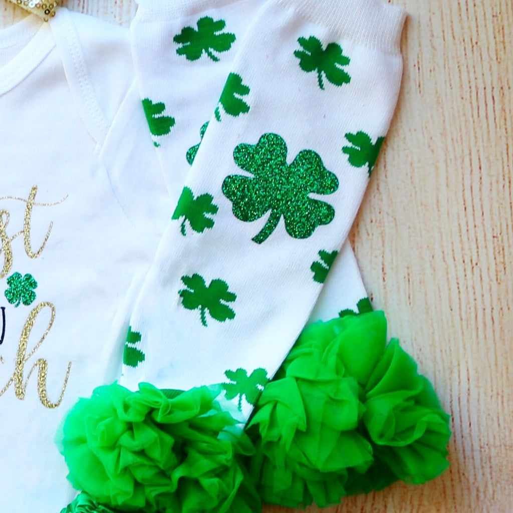 The Luckiest Babies Are Born In March St. Patrick's Day Birthday Tutu Outfit