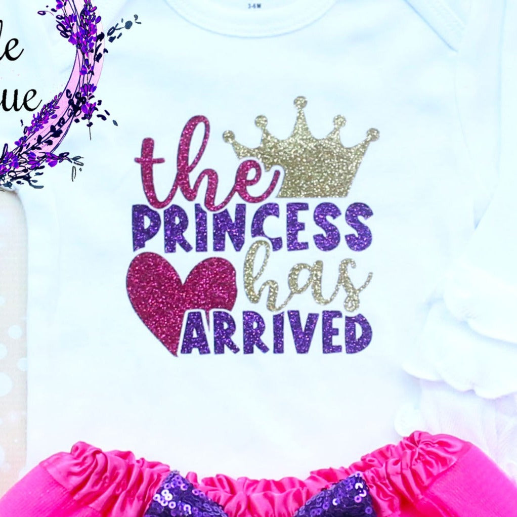 The Princess Has Arrived Baby Tutu Outfit