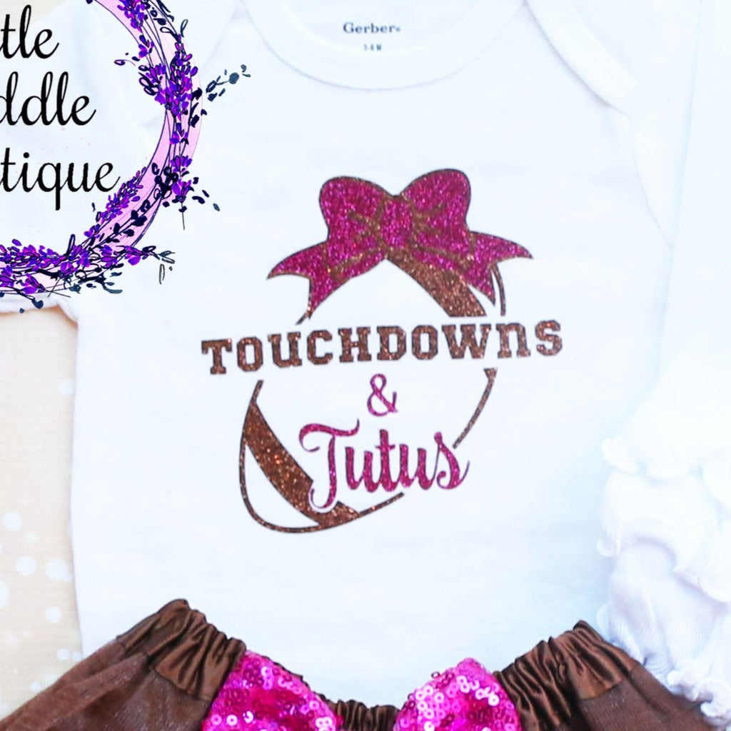 Touchdowns and Tutus Baby Tutu Outfit
