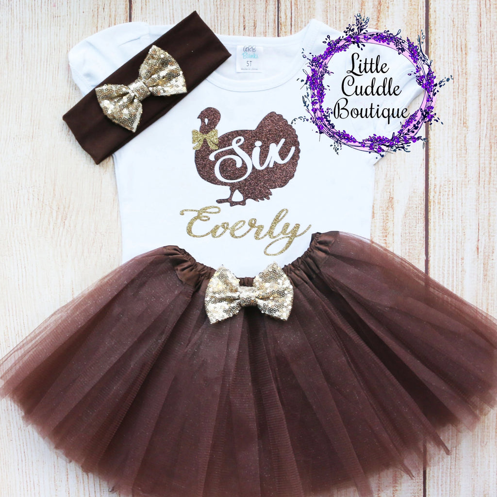 Personalized Toddler Thanksgiving Tutu Outfit