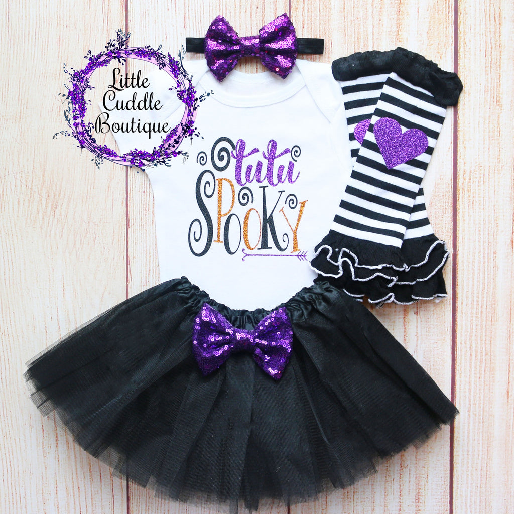 Tutu Spooky Baby Girl Outfit