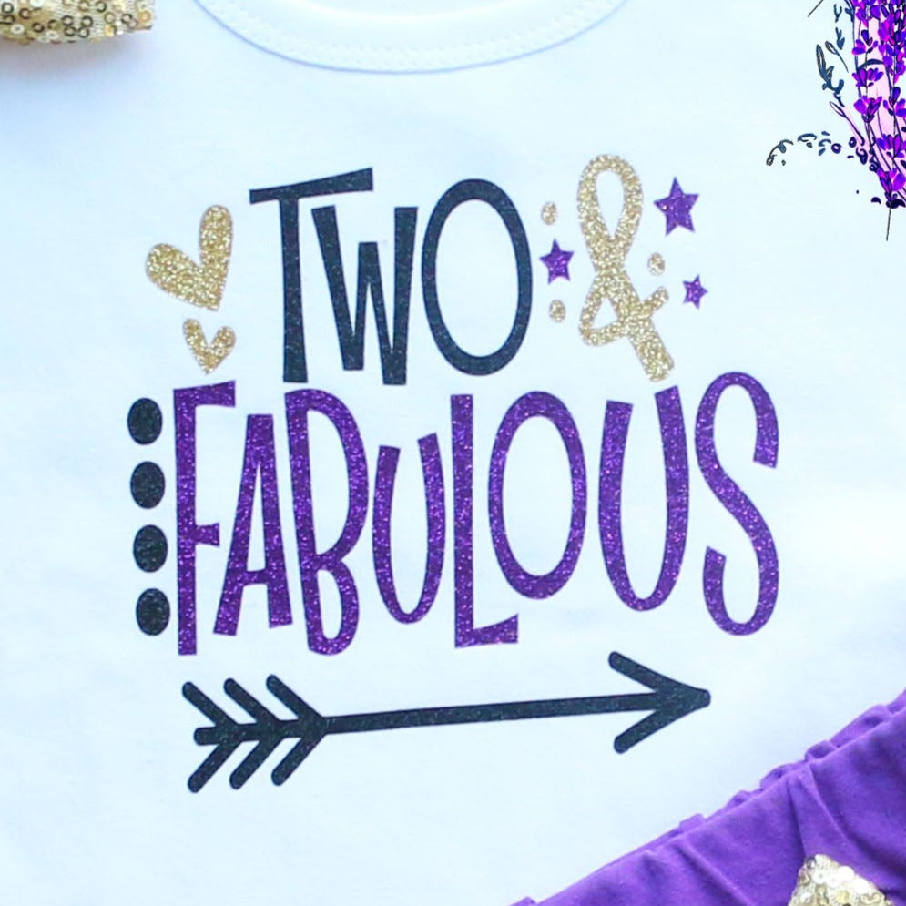 Two & Fabulous 2nd Birthday Shorts Outfit