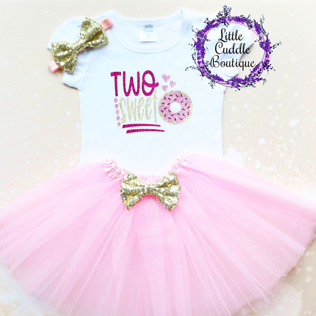 Two Sweet Donut Second Birthday Tutu Outfit