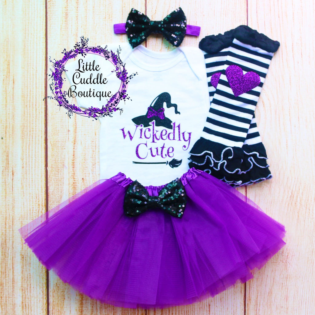 Wickedly Cute Halloween Baby Tutu Outfit