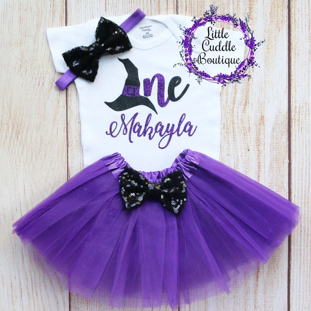 Personalized Witch First Birthday Tutu Outfit