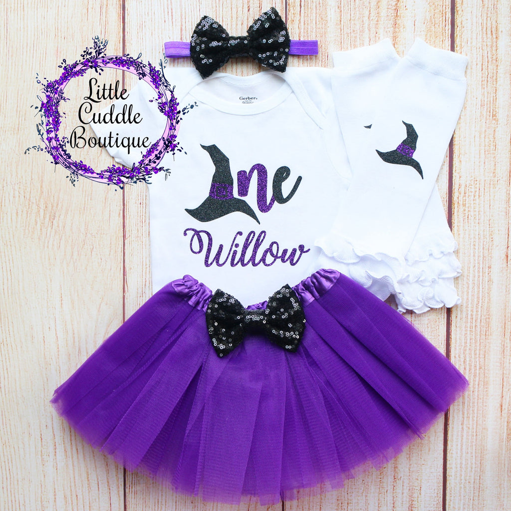 Personalized Witch Birthday Tutu Outfit